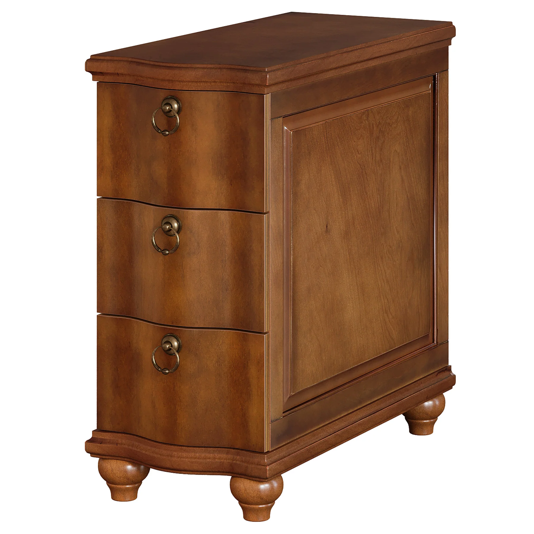 Tribesigns 11.02-Inch Wide Wooden Nightstand with 3 Drawers and Solid Wood Legs, No Assembly Narrow Bedside Table for Bedroom - Image 8
