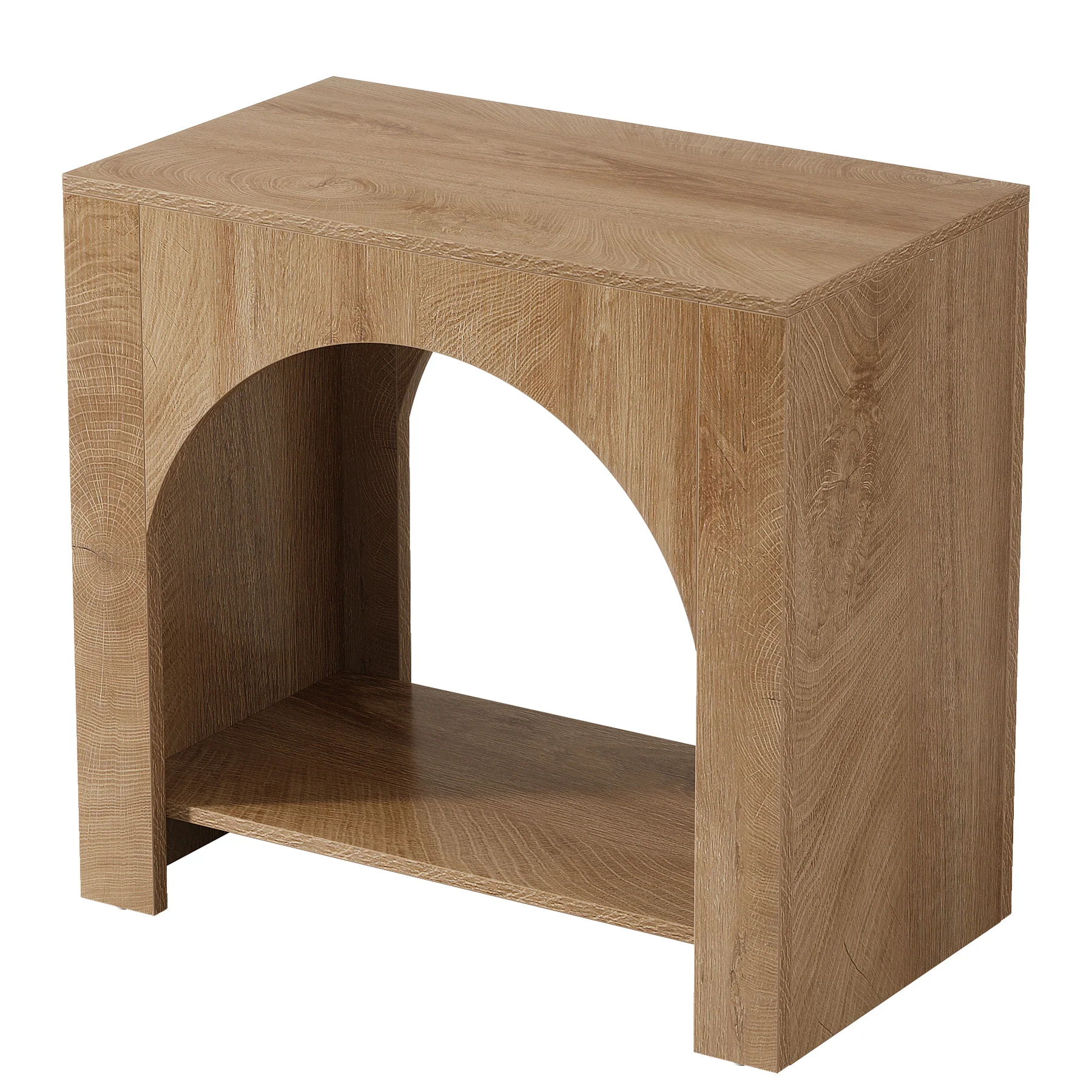 Tribesigns Large Nightstand with Storage, Farmhouse Bedside Table with Wooden Base for Bedroom - Image 8