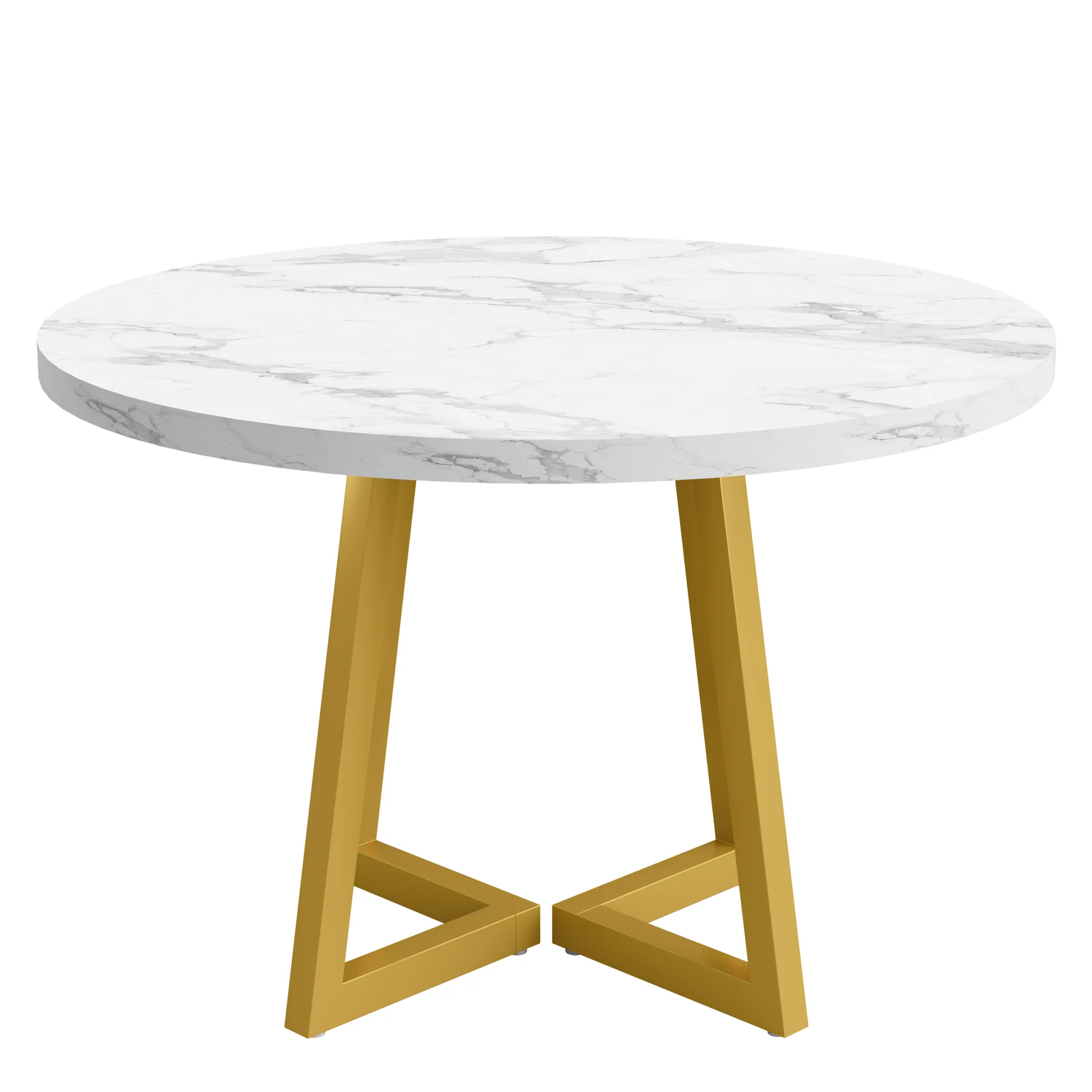 31.5" Industrial Round Dining Table Cafe-Style Table - Image 17