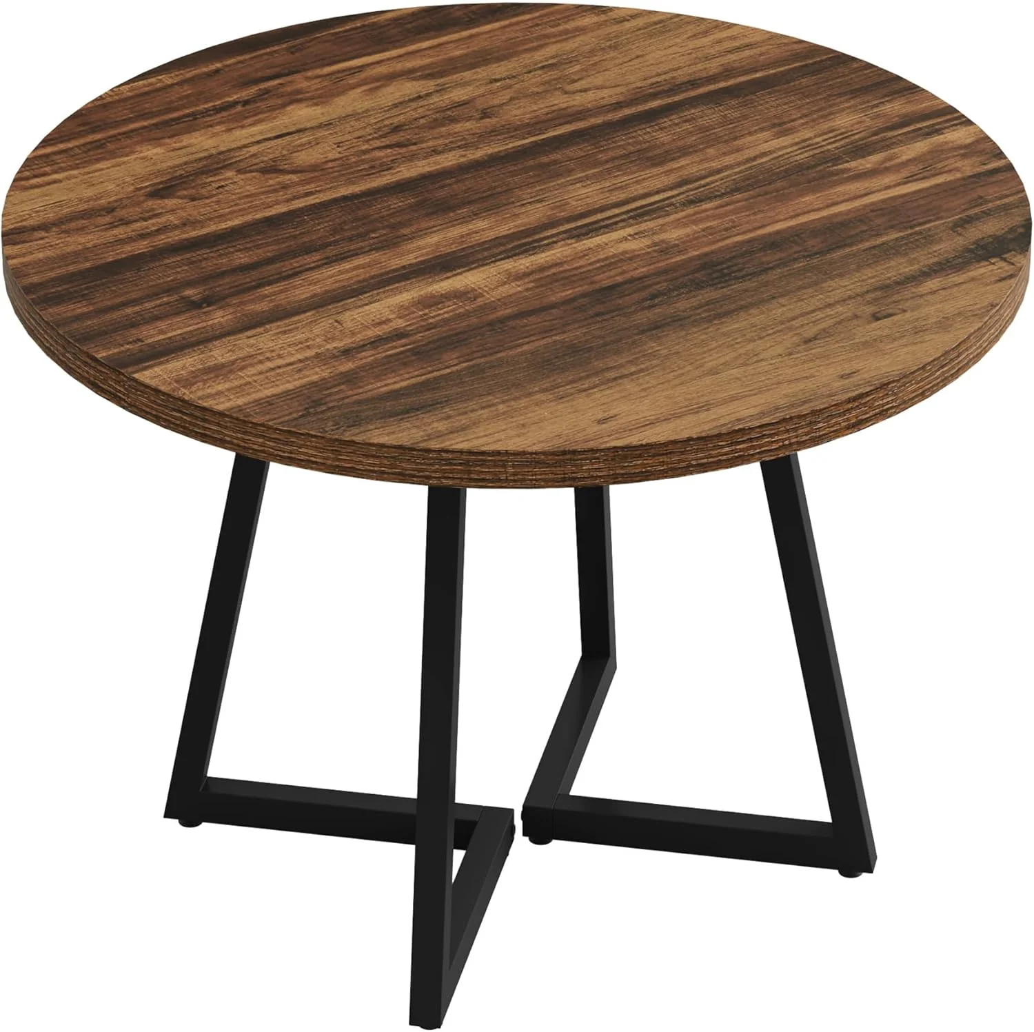 31.5" Industrial Round Dining Table Cafe-Style Table - Image 18