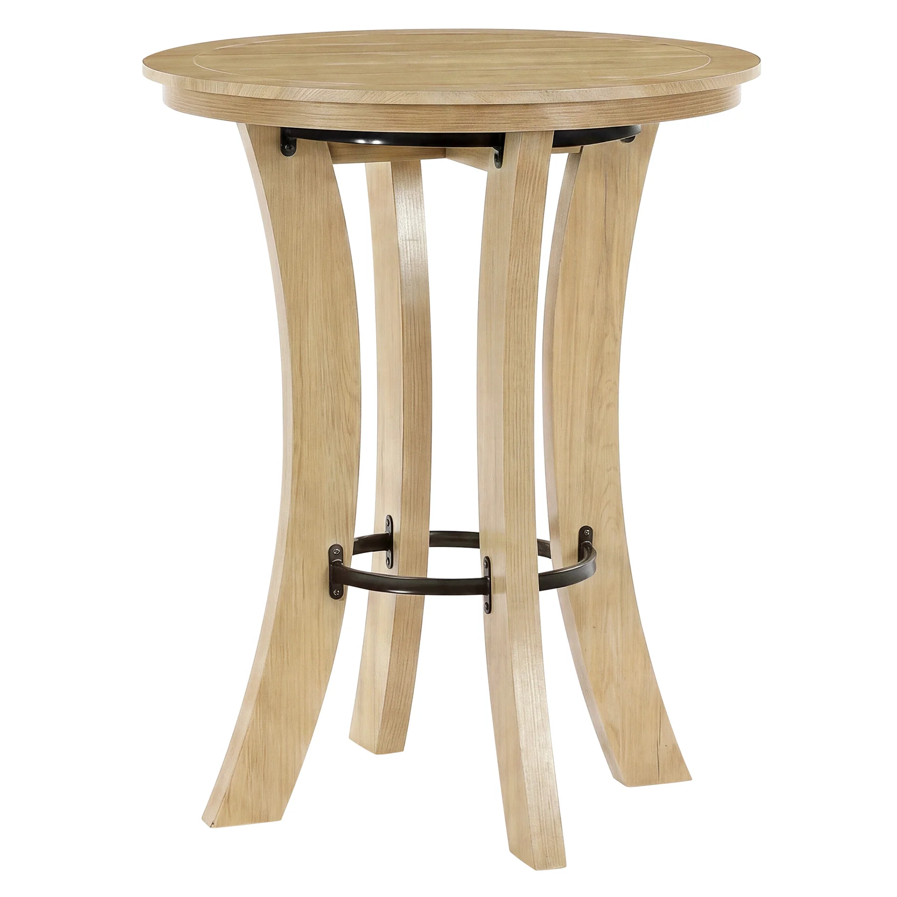 Tribesigns 39.4-Inch High Round Bar Table with Curved Legs and Metal Footrest, Modern Pub Table for Kitchen and Coffee Bar - Image 10