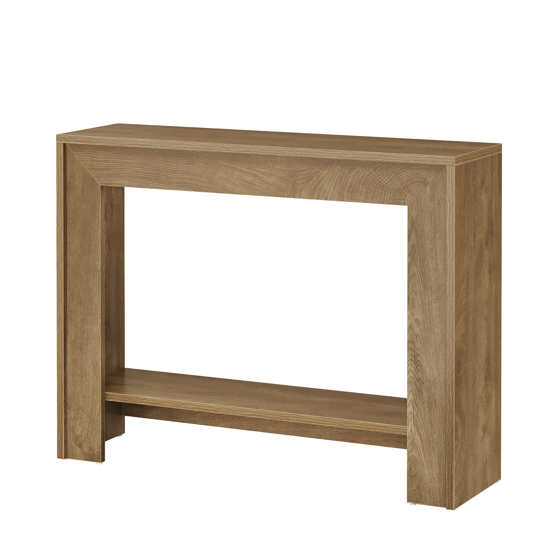 Tribesigns 41.3-Inch Farmhouse Console Table with 2-Tier Open Storage, Narrow Entryway Sofa Table for Living Room Hallway and Foyer - Image 10