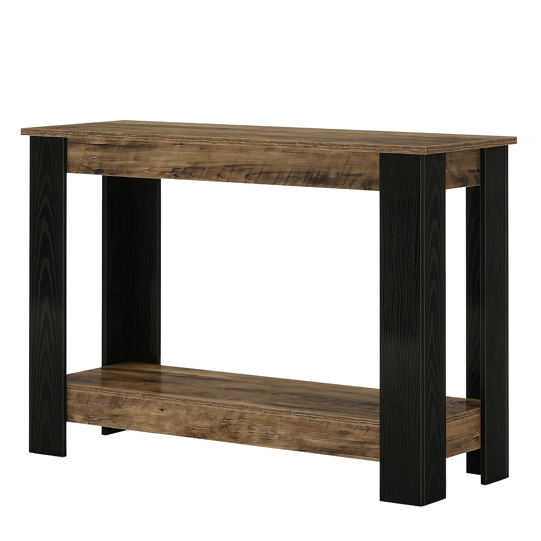 41-Inch Narrow Console Table with 2-Tier Open Storage, Modern Farmhouse Sofa Table for Entryway - Image 13