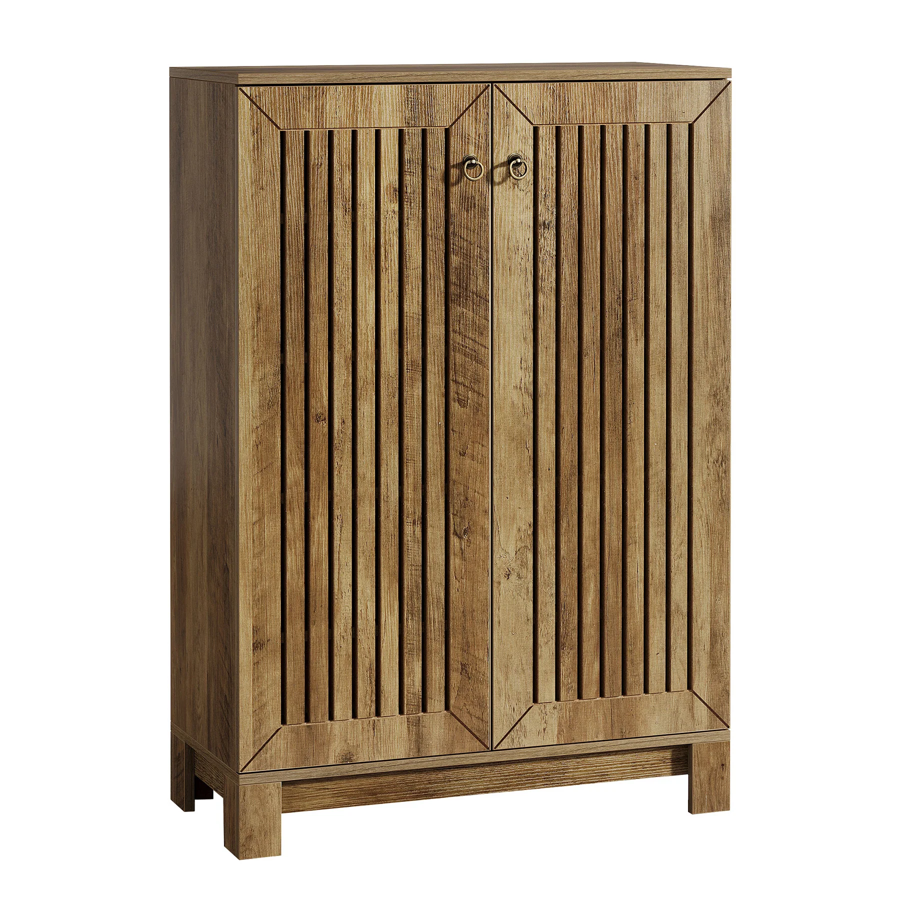 Tribesigns 43.3-Inch Shoe Cabinet with 5-Tier Storage, Wooden Entryway Organizer for Up to 24 Pairs - Image 9