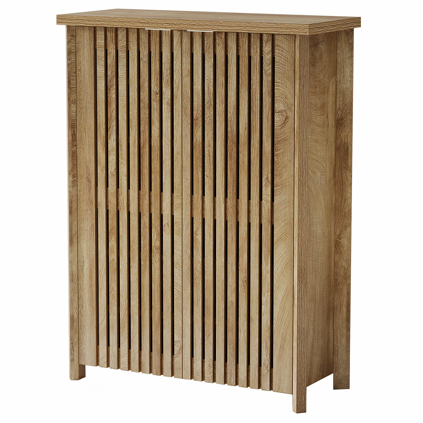 Tribesigns 43.31 Inch 6-Tier Shoe Cabinet with Louvered Doors, Farmhouse Shoe Storage Cabinet for Entryway and Hallway - Image 9