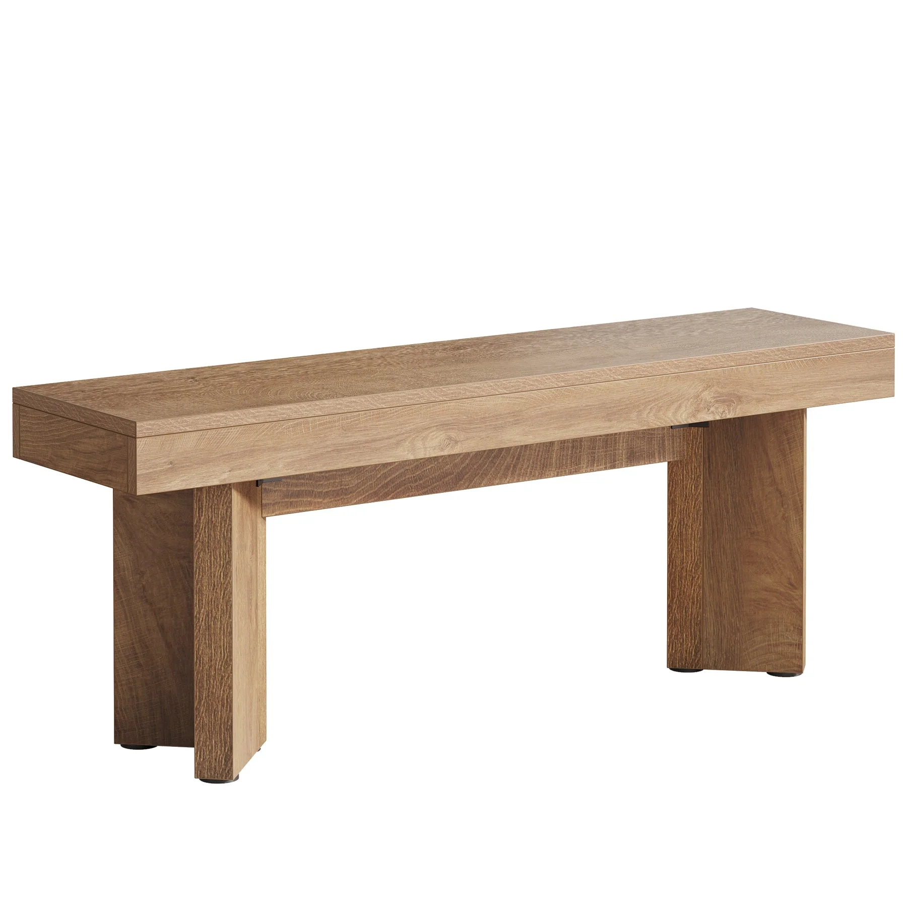 Tribesigns 47-Inch Farmhouse Wooden Bench, Sturdy Indoor Seating for Home - Image 6