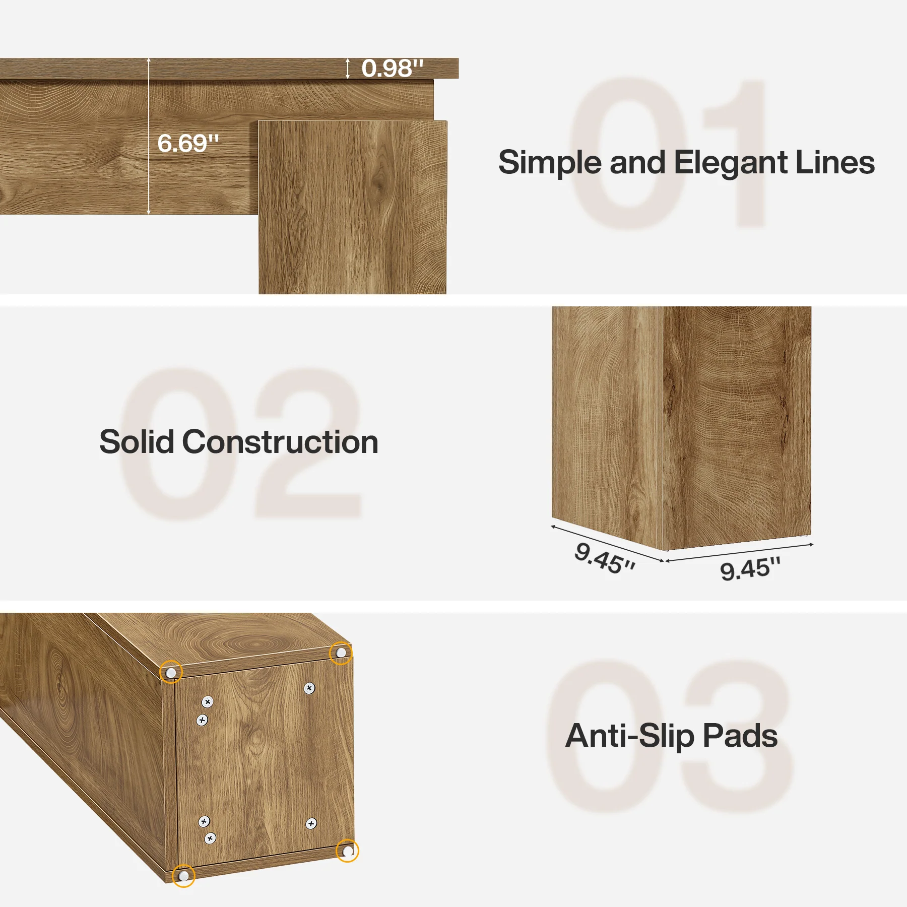 63-Inch Console Table, Farmhouse Sofa Table with Open Storage - Image 4