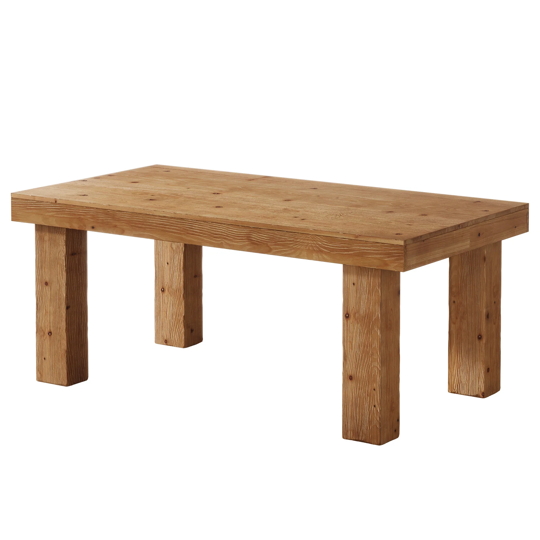 Tribesigns 63-Inch Solid Wood Kitchen Table for 4-6 People, Farmhouse Dining Table with Thick Tabletop - Image 11