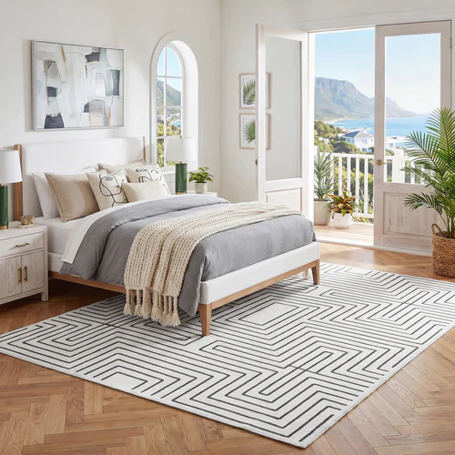 Tribesigns Geometric Low-Pile Rug, Non-Slip Backing, Machine Washable Up to 30°C, OEKO-TEX Certified - Image 14