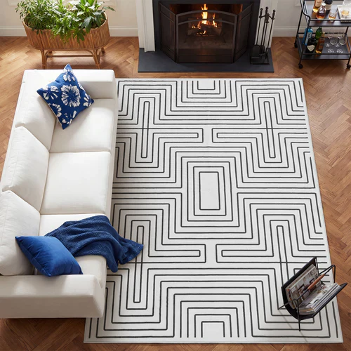 Tribesigns Geometric Low-Pile Rug, Non-Slip Backing, Machine Washable Up to 30°C, OEKO-TEX Certified - Image 15