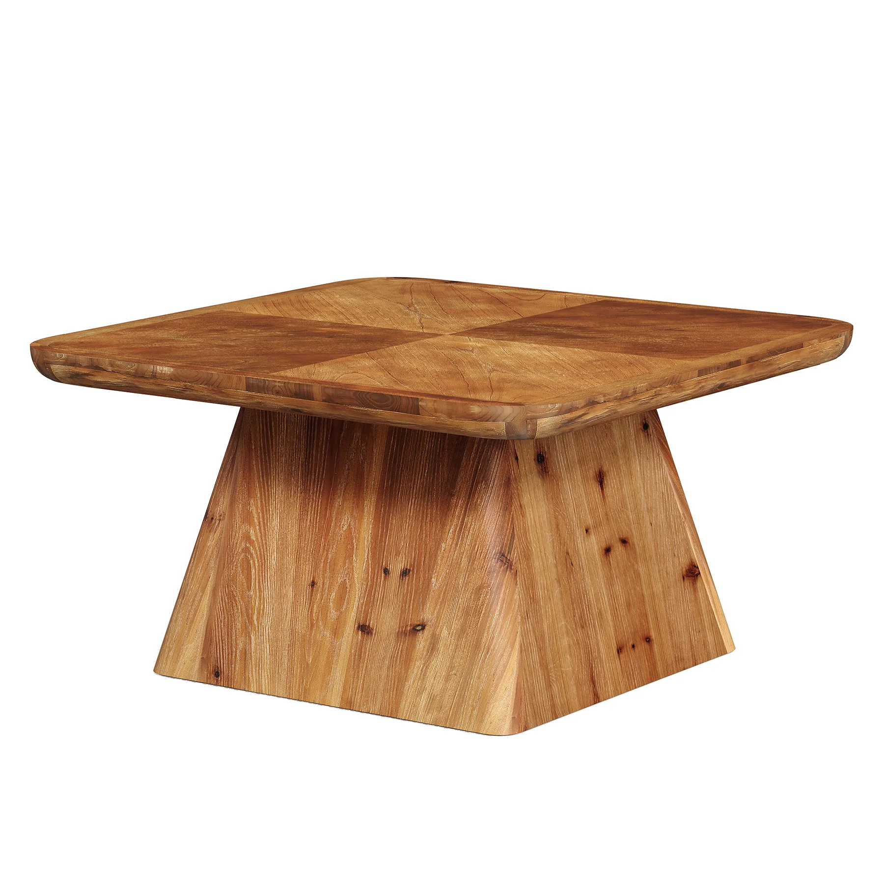 Tribesigns 31.5-Inch Square Coffee Table, Classic Living Room Center Table with Pedestal Base for Modern Home - Image 10