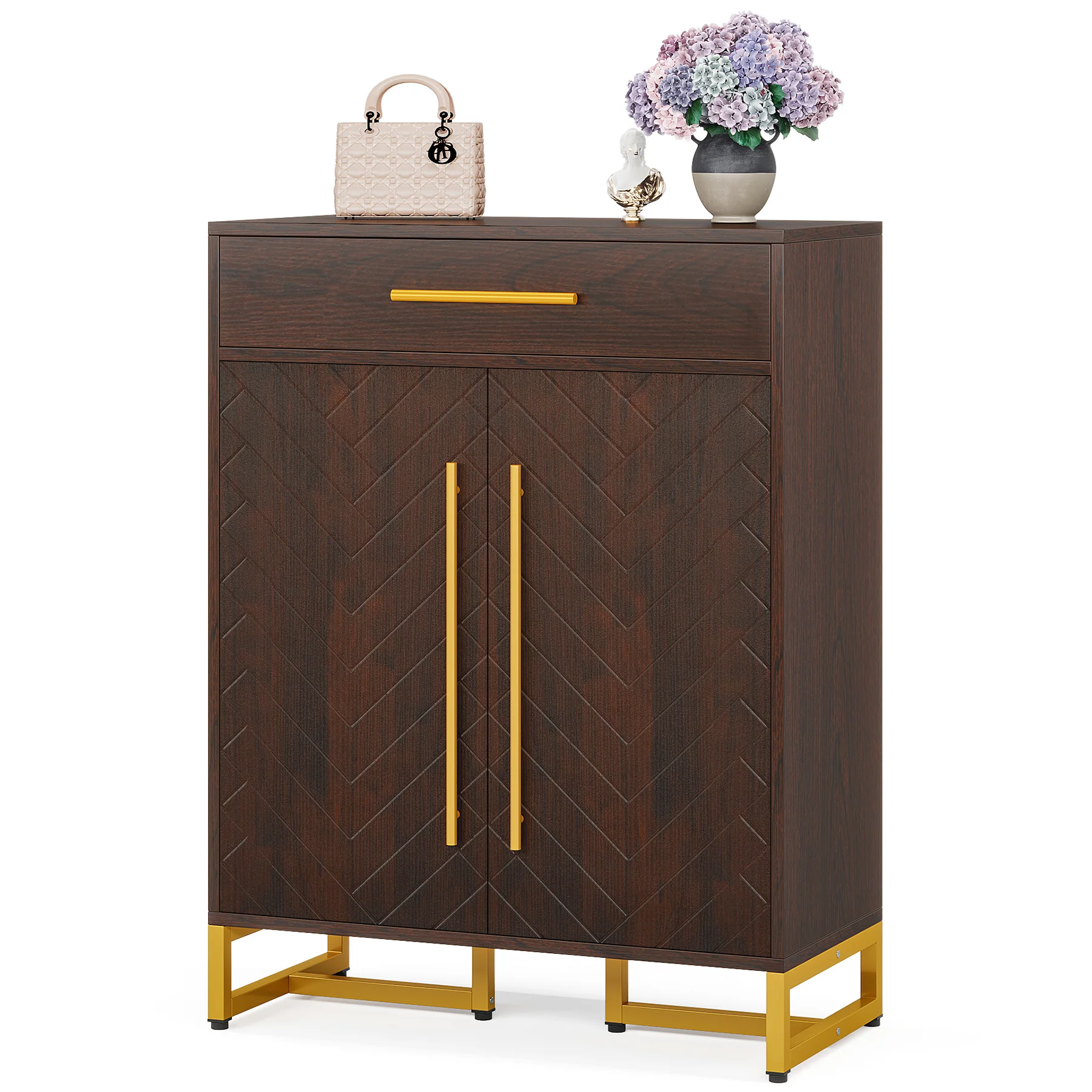 Tribesigns Shoe Cabinet with Doors, 20 Pair Storage Organizer for Entryway - Image 12