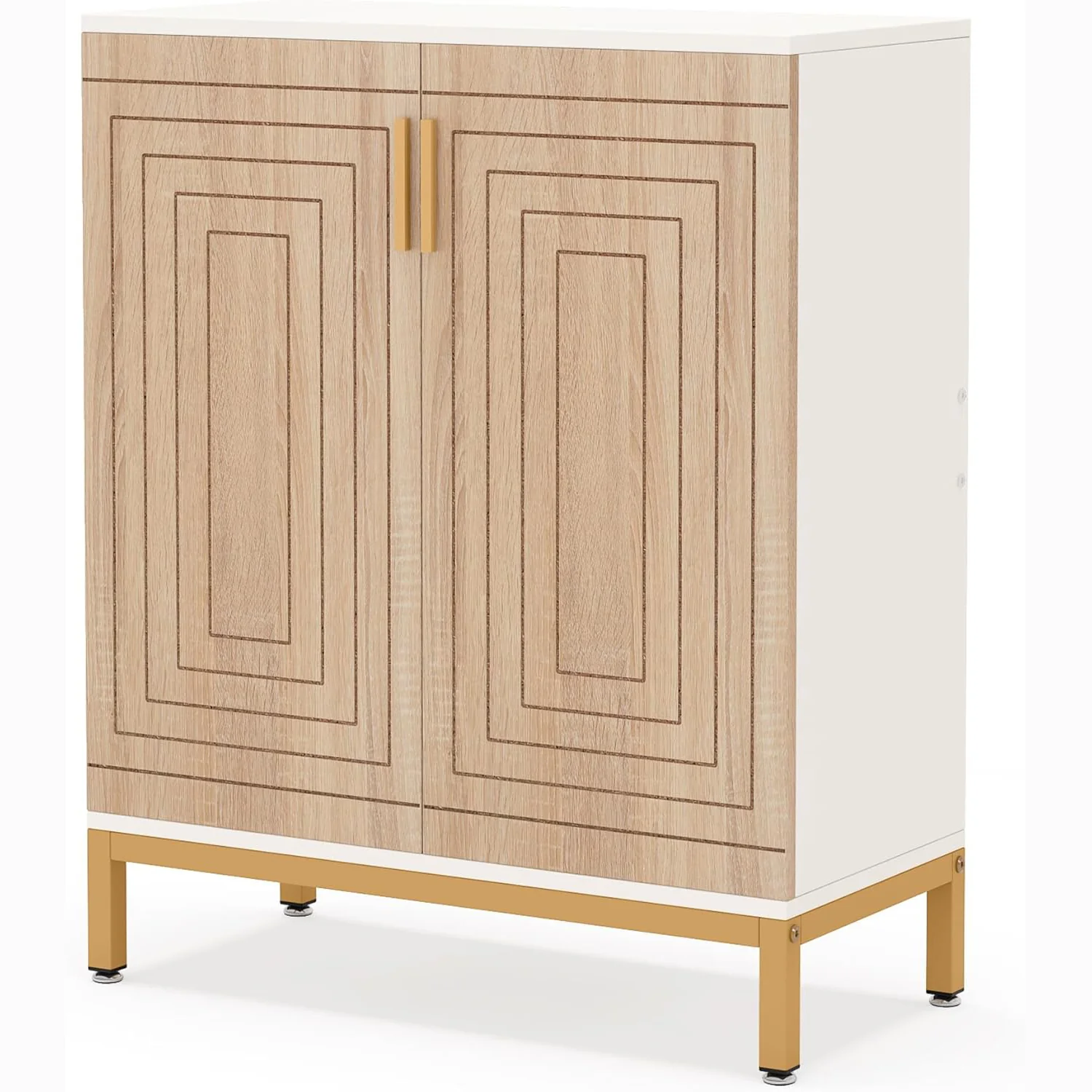 Modern 20-Pair Shoe Storage Cabinet with Doors, 6-Tier Freestanding Entryway Organizer Rack - Image 9