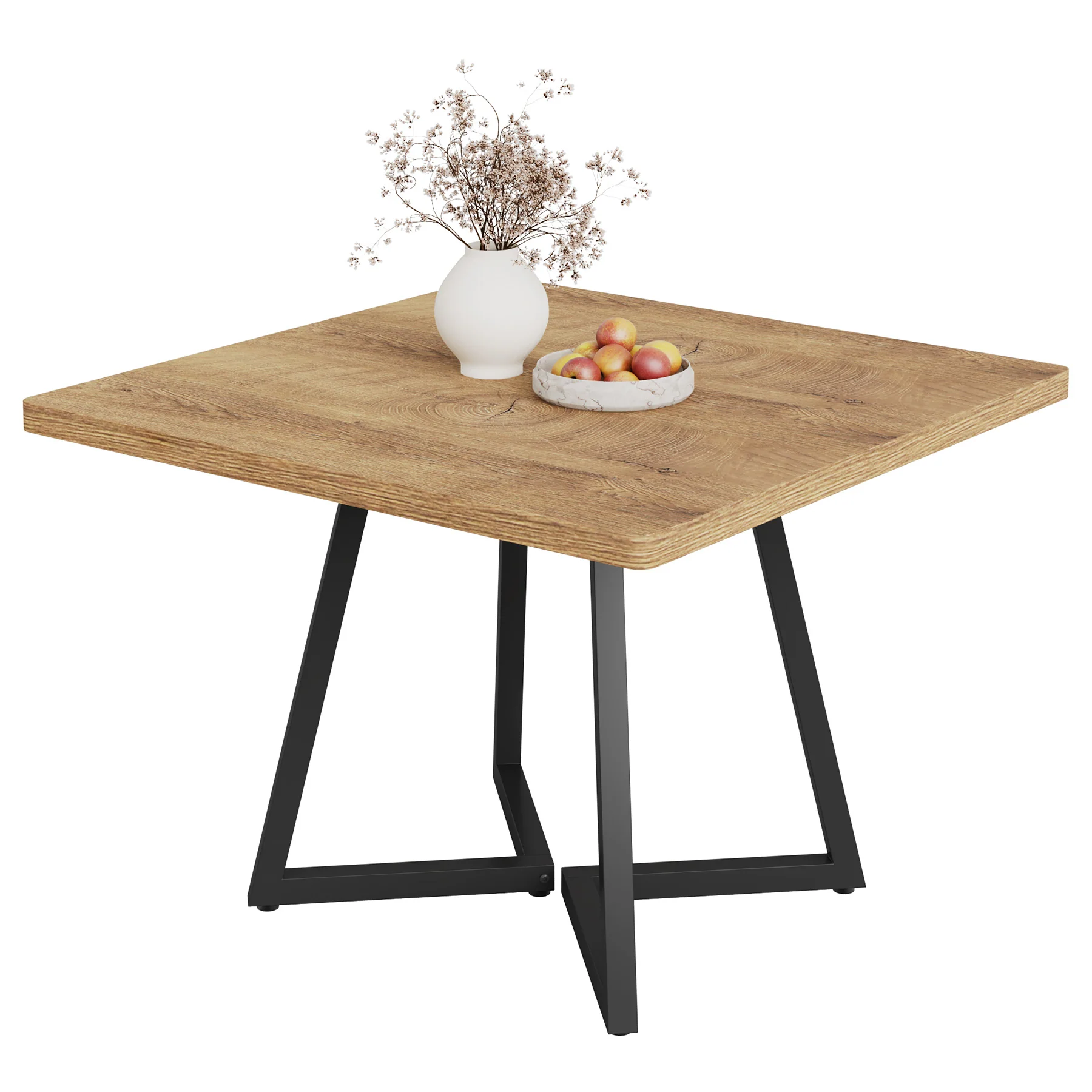 31.5 Inch Square Dining Table for 4, Industrial Kitchen Table with Sturdy Metal Frame for Dining Room - Image 28