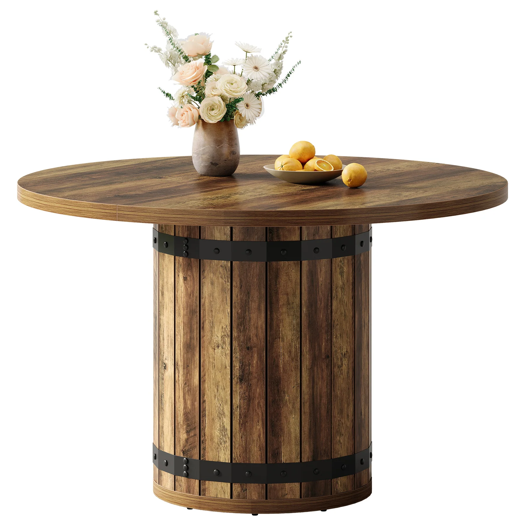 Tribesigns 39.37-Inch Round Dining Table, 4-Person Kitchen Table - Image 13