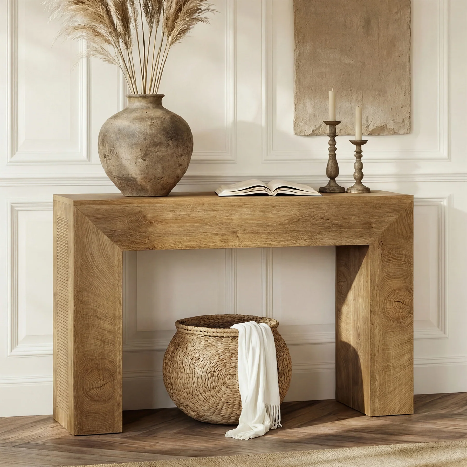 43.31" Console Table, Wooden Rectangular Sofa Table for Entryway and Living Room - Image 8
