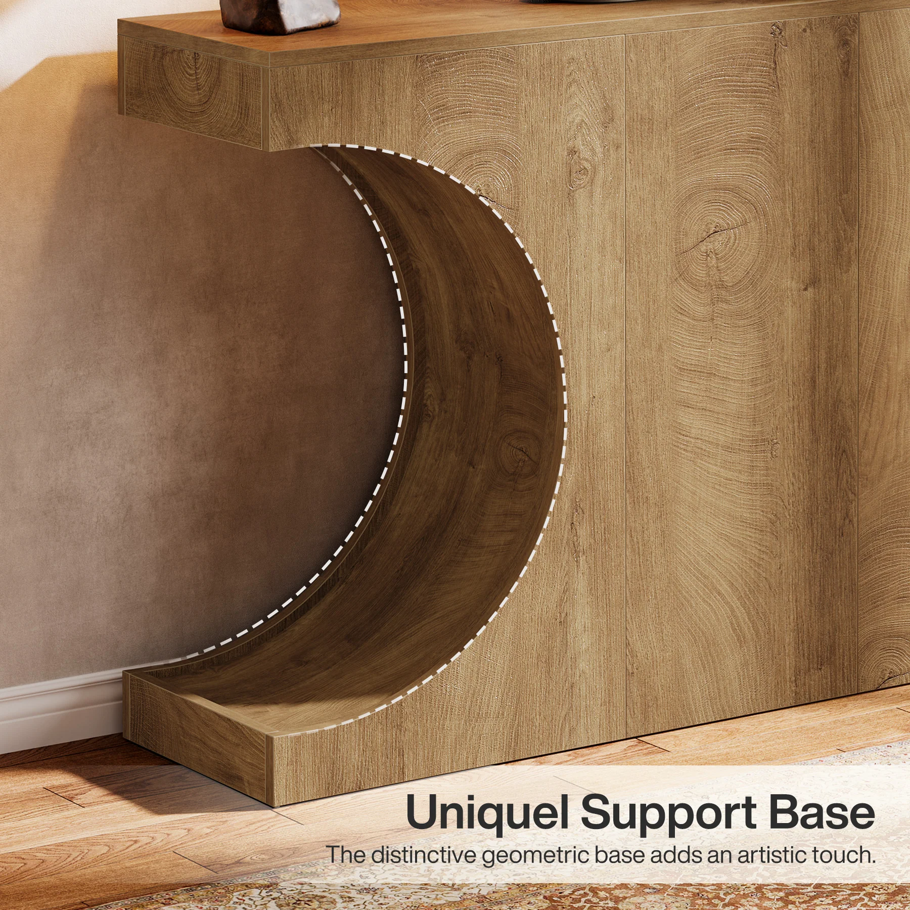 Tribesigns 47.24-Inch Farmhouse Console Table, with C-Shaped Legs for Hallway or Living Room - Image 7