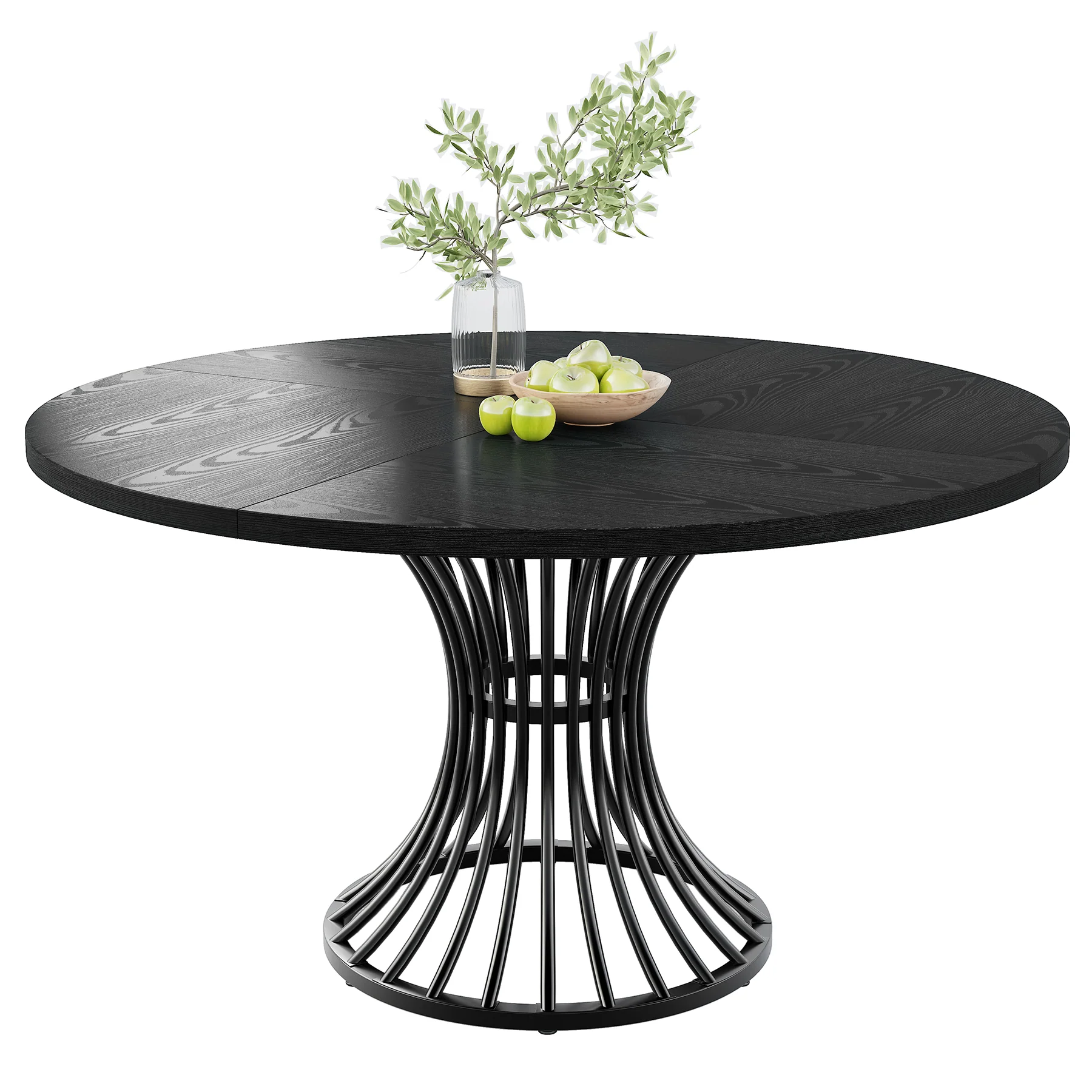 Round Dining Table for 4-6, 47" Farmhouse Circle Kitchen Table - Image 20