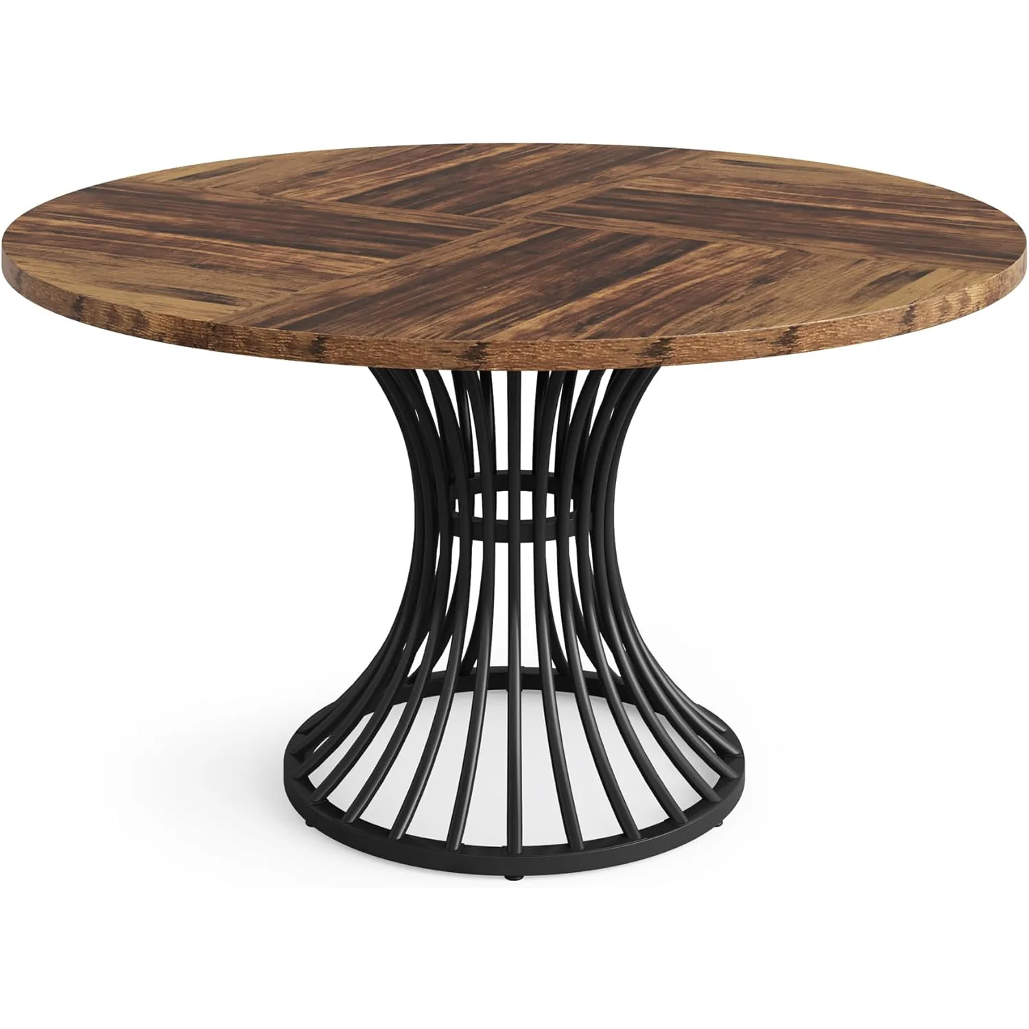 Round Dining Table for 4-6, 47" Farmhouse Circle Kitchen Table - Image 21