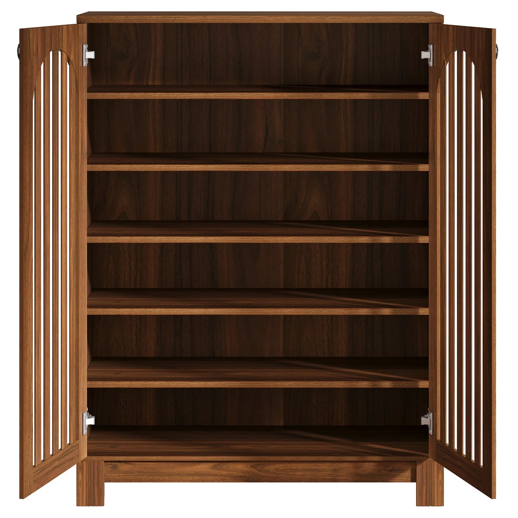 Tribesigns Shoe Cabinet with Airy Doors, 6-Tier Entryway Shoe Storage Rack Organizer with Adjustable Shelves for Living Room - Image 18
