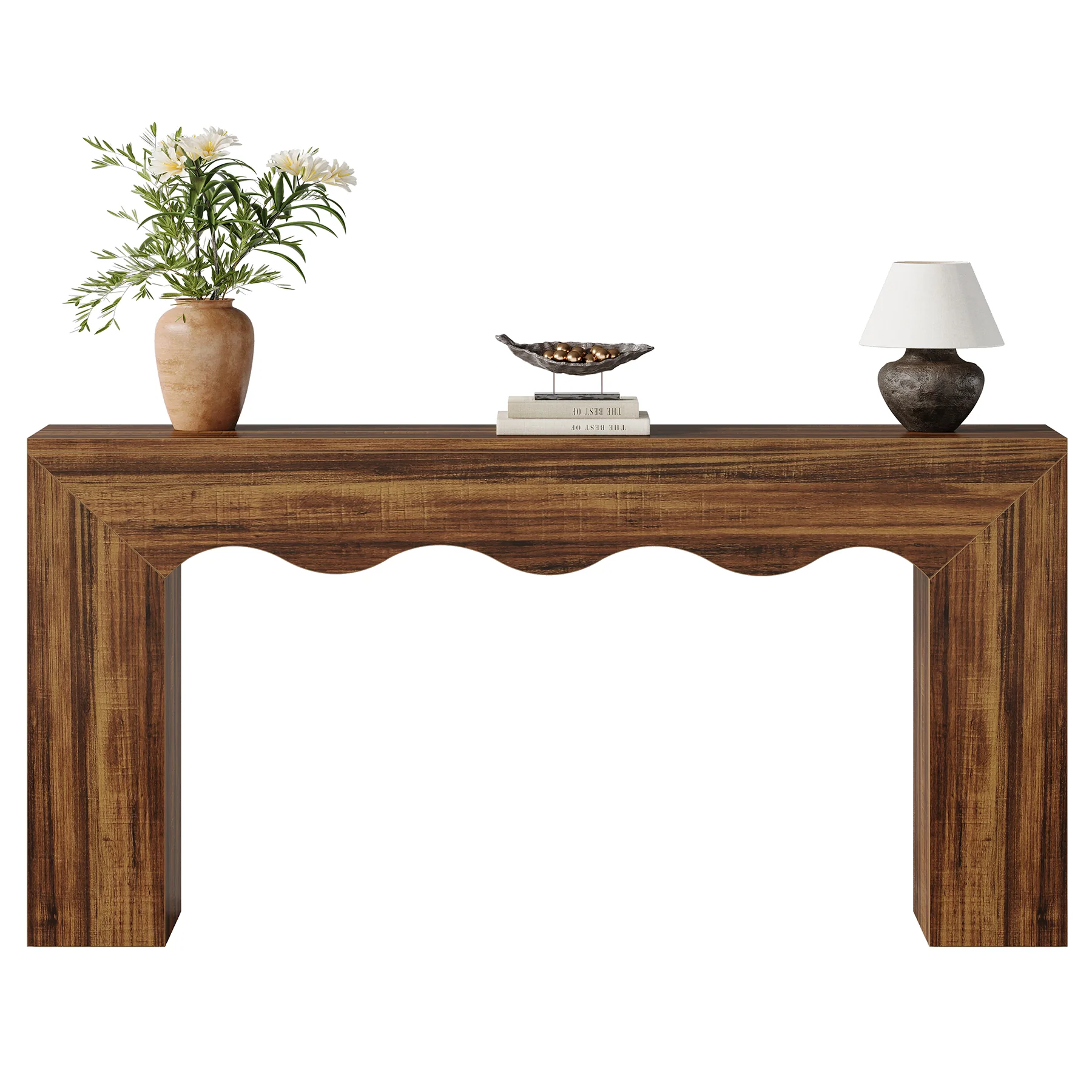 The Homestead Haven, 63" Narrow Farmhouse Console Table with Storage Base - Image 14
