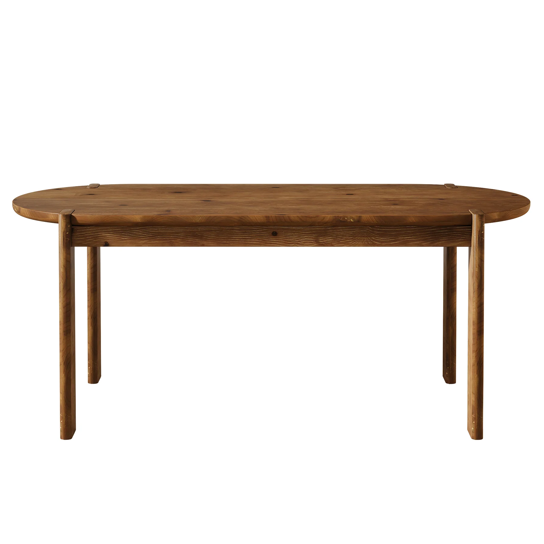 Tribesigns 63-Inch Solid Wood Oval Dining Table, Farmhouse Dinner Table with Sturdy Base for 4-6 - Image 12