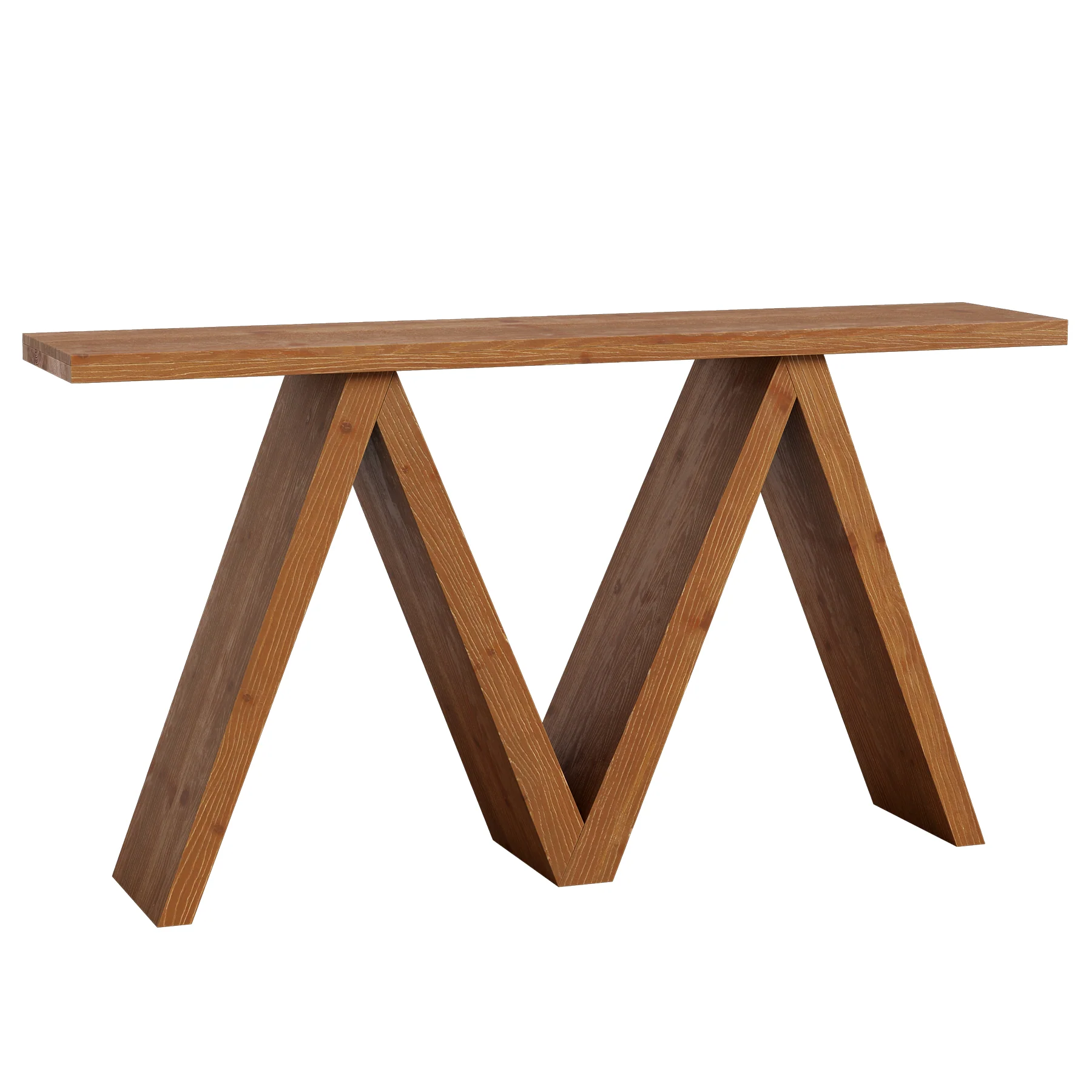 Tribesigns 63-Inch Solid Wood Console Table, Farmhouse Entryway Sofa Table with M-Shaped Base for Living Room and Hallway - Image 8