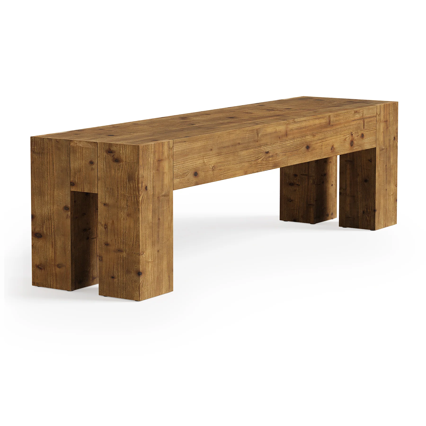 Tribesigns 63-Inch Solid Wood Dining Bench with Sturdy Frame, Farmhouse Kitchen Table Bench for Dining Room Kitchen and Entryway - Image 9