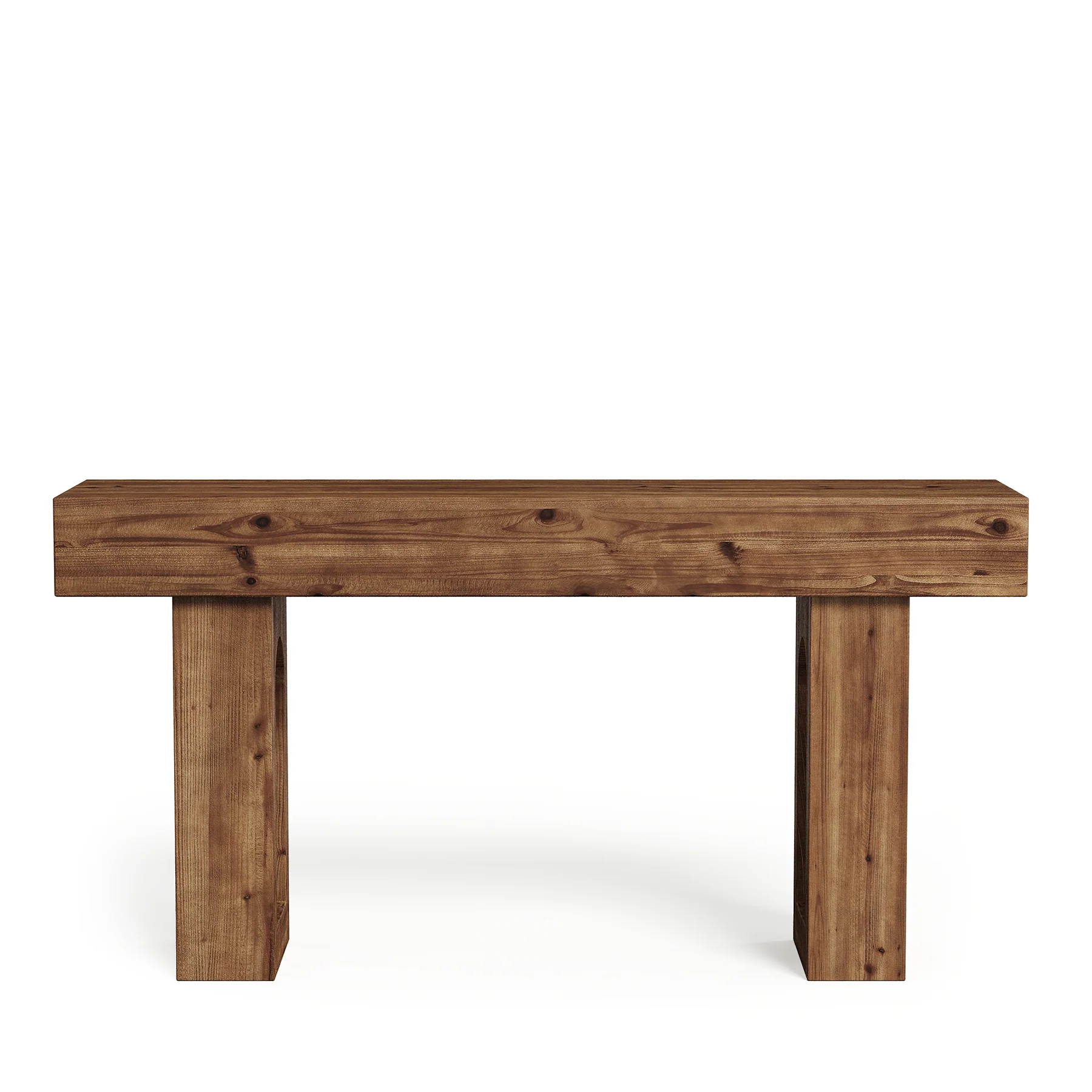 63" Solid Wood Console Table for Entryway, Farmhouse Sofa Table Behind Couch for Living Room - Image 8