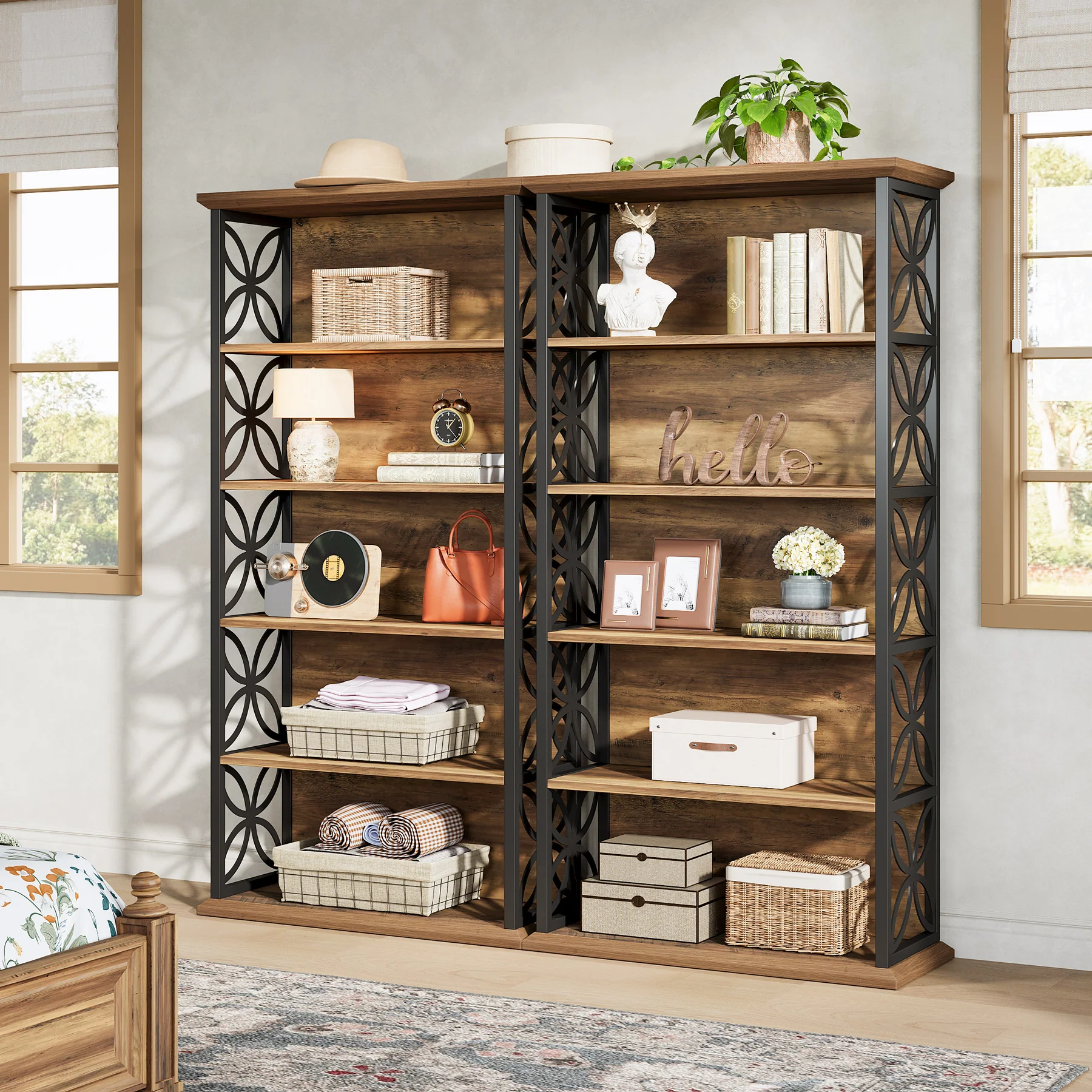 Tribesigns 71-Inch Tall Bookshelf, Open Storage Bookcase for Office - Image 10