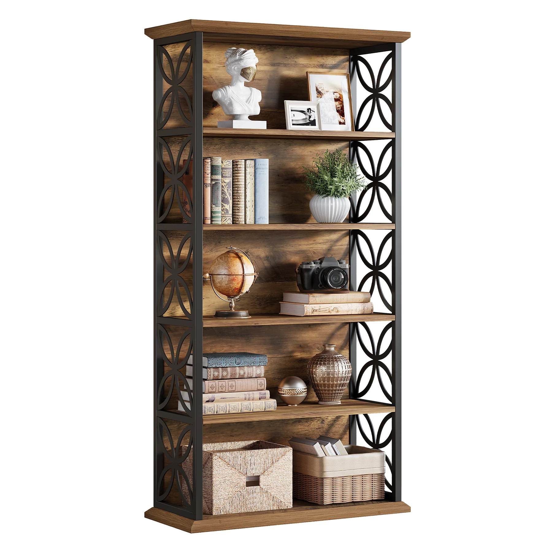 Tribesigns 71-Inch Tall Bookshelf, Open Storage Bookcase for Office - Image 12