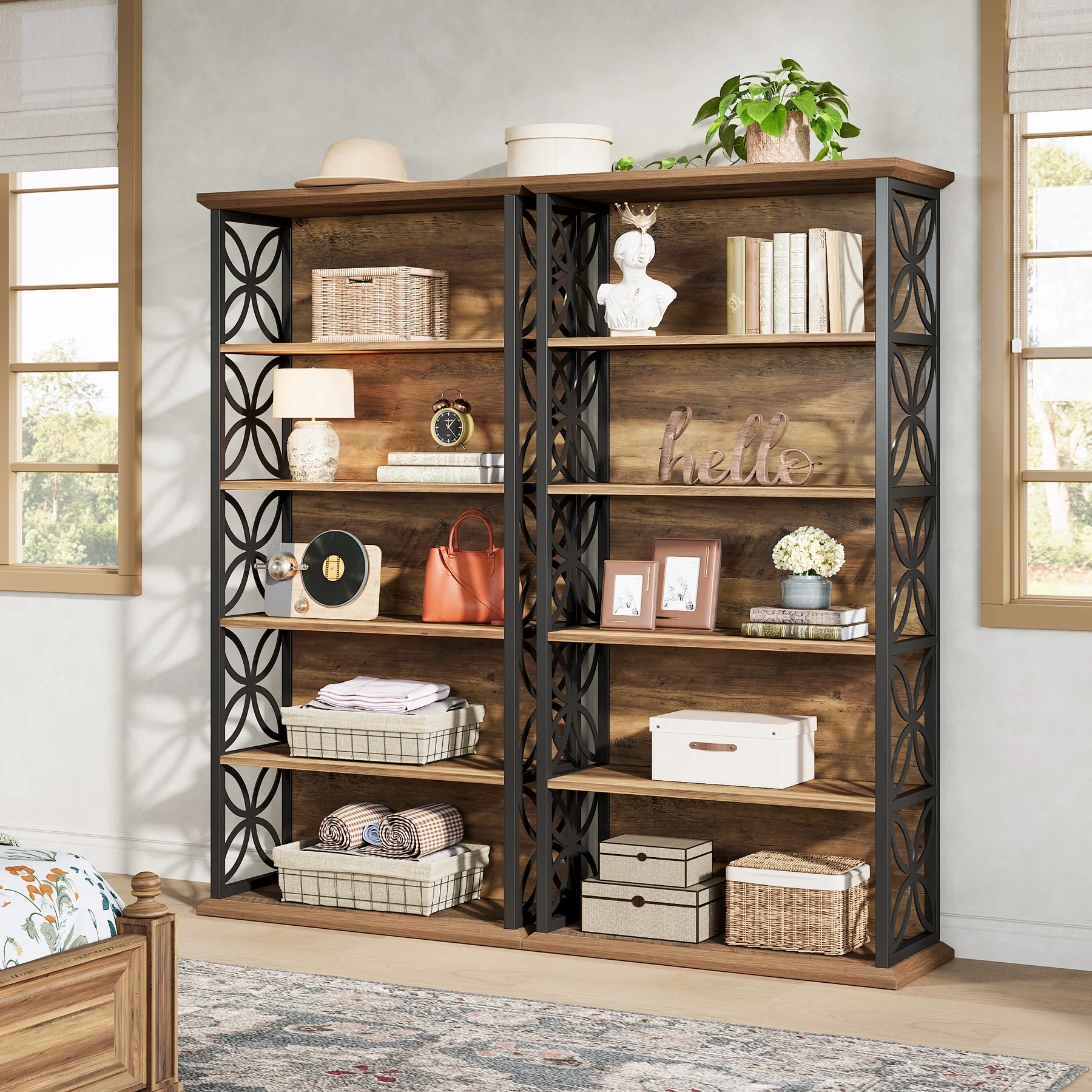 Tribesigns 71-Inch Tall Bookshelf, Open Storage Bookcase for Office - Image 8