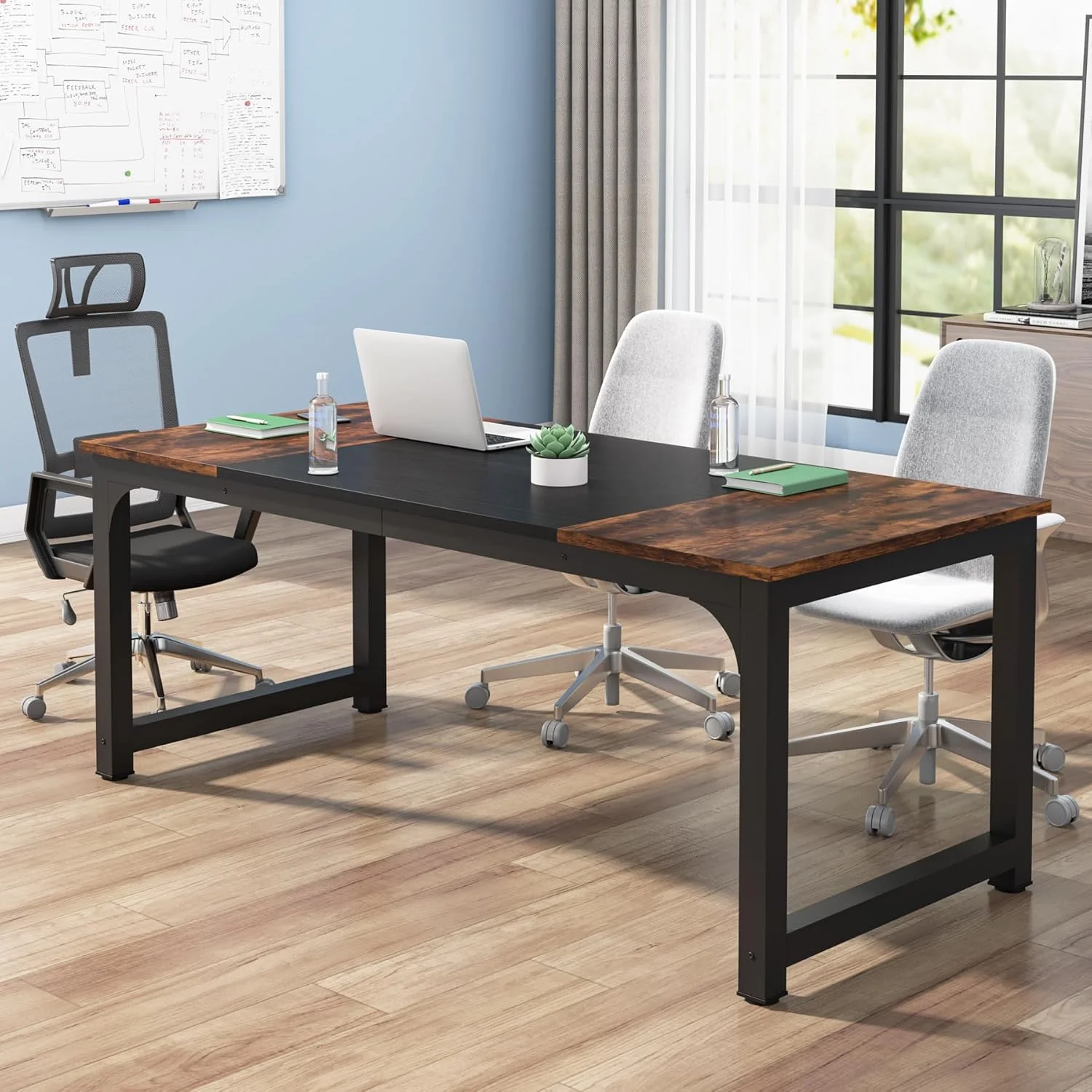 Tribesigns Computer Desk, Industrial Workstation for Home Office - Image 7