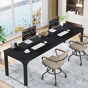 Rectangle Executive Desk, 78.7" Computer Desk 6FT Conference Table - Image 31