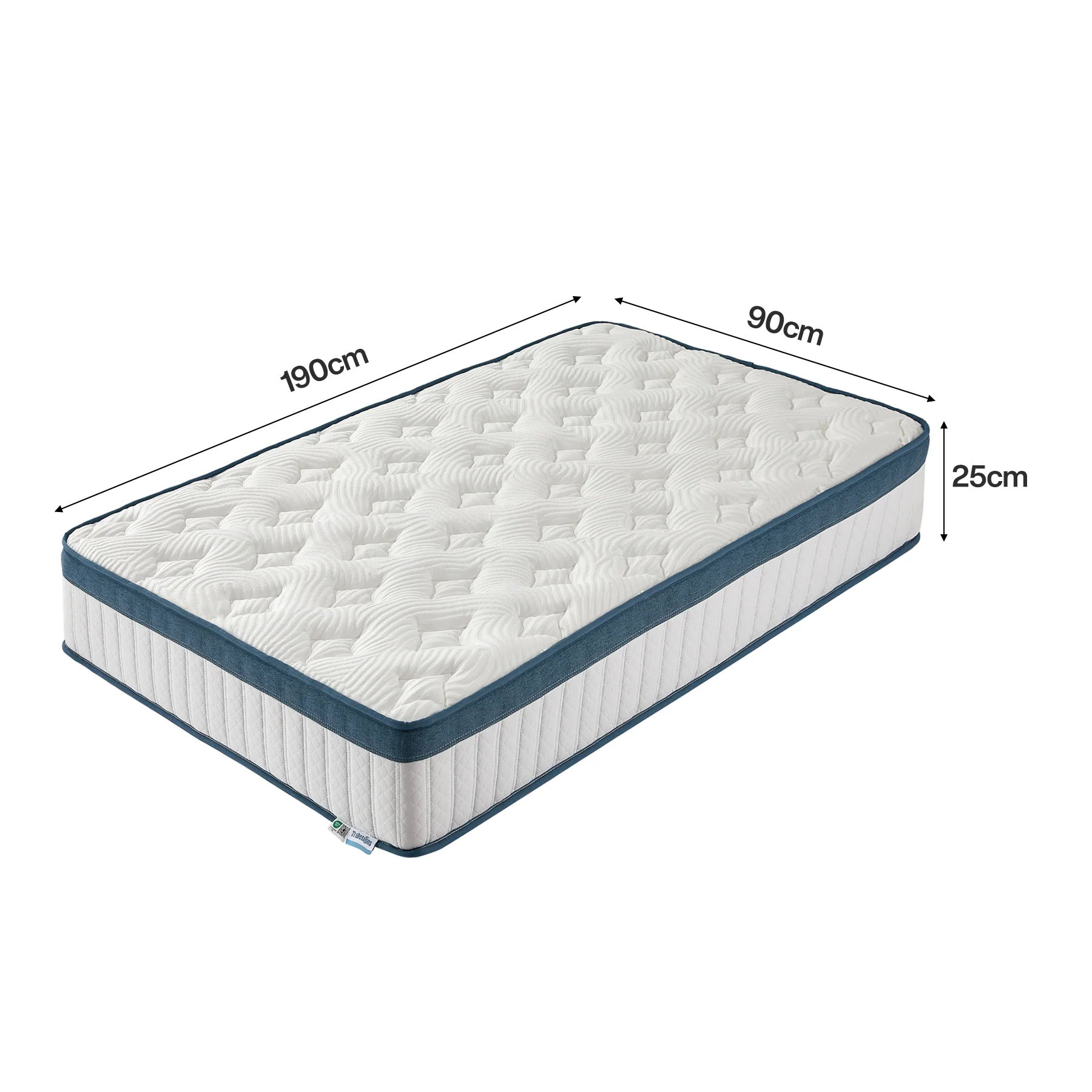 Tribesigns Hybrid Memory Foam Mattress, 7-Zone Orthopedic Support Medium Firm - Image 3