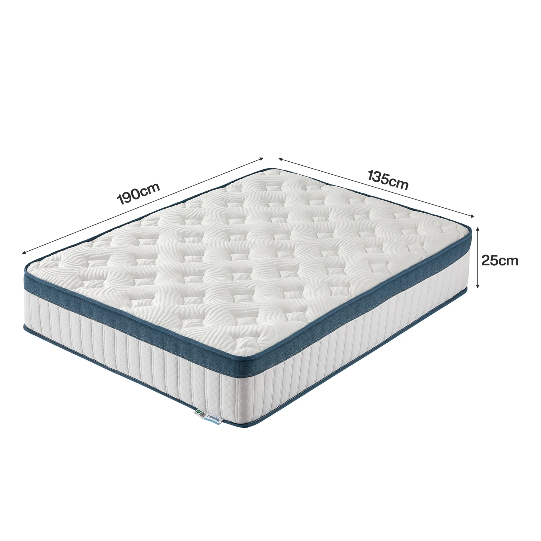 Tribesigns Hybrid Memory Foam Mattress, 7-Zone Orthopedic Support Medium Firm - Image 5