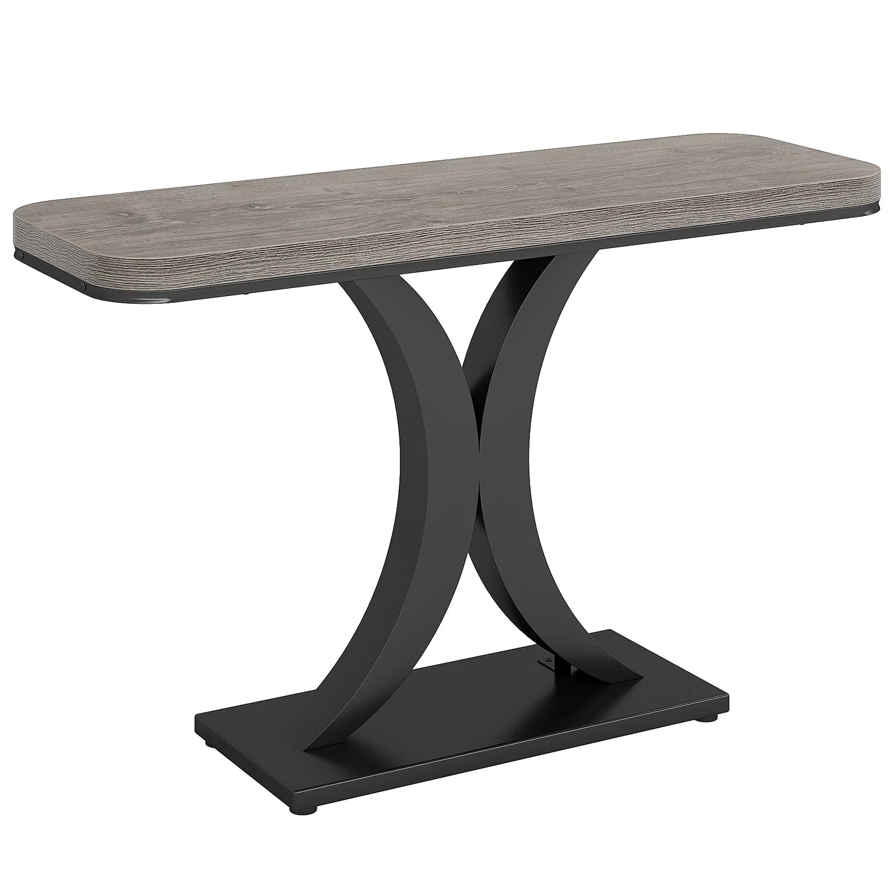 Modern 40" Geometric Console Table for Narrow Entryways - Image 11