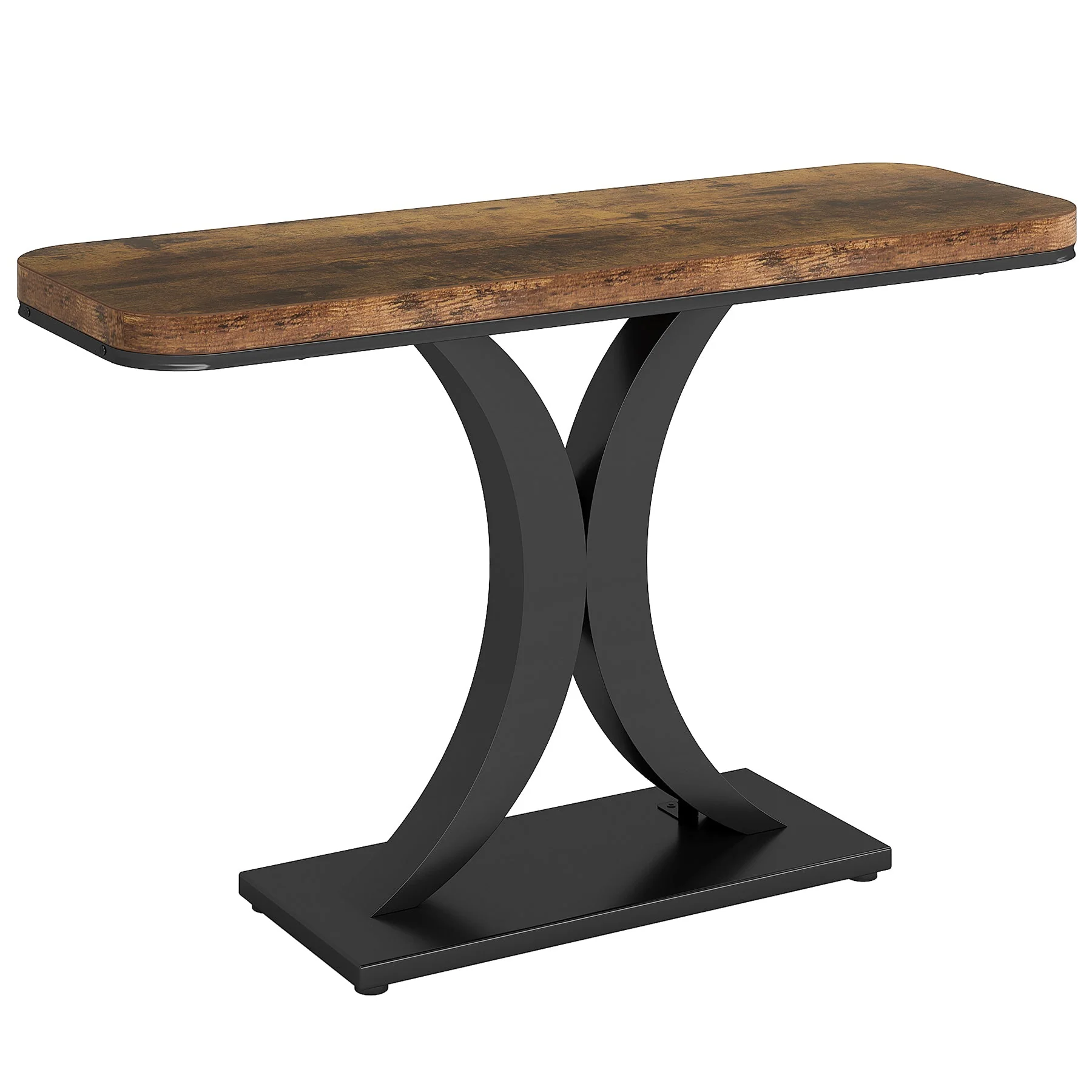 Modern 40" Geometric Console Table for Narrow Entryways - Image 12