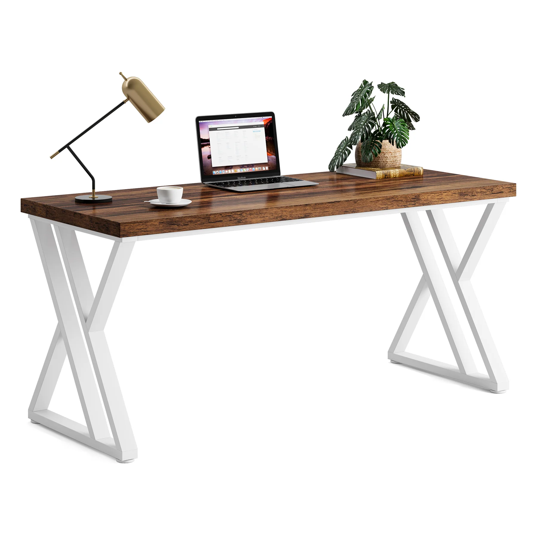 Heavy-Duty Computer Desk, 55" Simple Study Desk Writing Table - Image 13