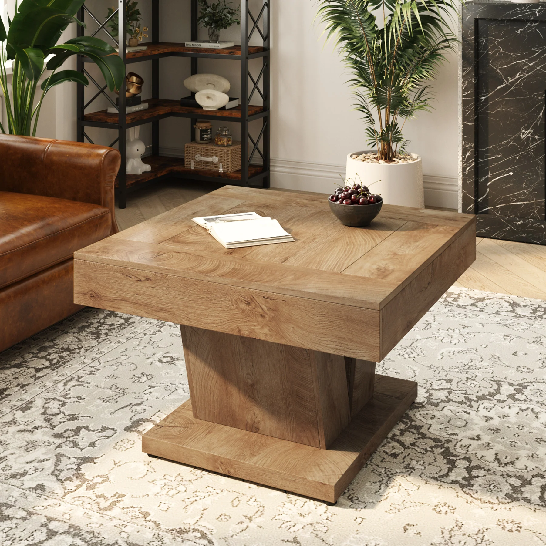 Tribesigns 31.5-Inch Square Coffee Table, Modern Center Accent Table with Sturdy MDF Construction for Living Room - Image 15